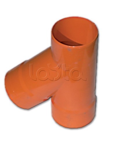 Тройник для двустенных труб одного диаметра ф63мм, 45°, полипропилен DKC 019063 в Прокопьевске Повороты, муфты, тройники Pintop.ru