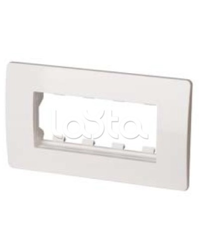 Каркас в сборе с рамкой под 4 модуля VIVA (для монтажа ЭУИ в коробки код 10143) DKC 10245 в Прокопьевске Аксессуары для кабель-канала Pintop.ru