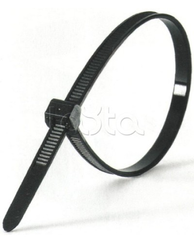 Хомут-стяжка нейлоновый, стандартный P6.6 12.5x1000 чёрный DKC 25343 (100 шт/уп) в Прокопьевске Стяжки-хомуты Pintop.ru