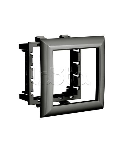 Рамка-суппорт Avanti черный для In-liner Front, 4 мод. DKC 4402914 в Прокопьевске Аксессуары для лотков Pintop.ru