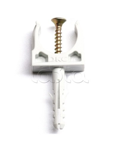 Держатель с защелкой и дюбелем, д.20 мм DKC 51320 в Прокопьевске Держатели, клипсы, скобы Pintop.ru