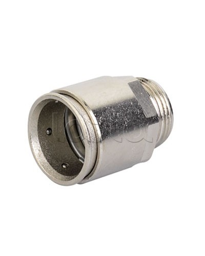 Муфта труба-коробка д.16мм, IP66/IP67, М16х1,5, никелированная латунь DKC 6111-A16N в Прокопьевске Повороты, муфты, тройники Pintop.ru