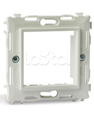 Каркас на 2 модуля (одноместный), белый, RAL 9010 DKC 75020W в Прокопьевске Аксессуары для кабель-канала Pintop.ru