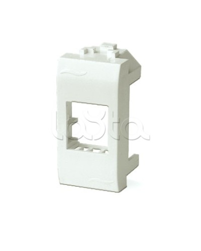 Адаптер для информационных разъемов Systimax, белый, 1мод. DKC 76609B в Прокопьевске Аксессуары для стоек и шкафов Pintop.ru