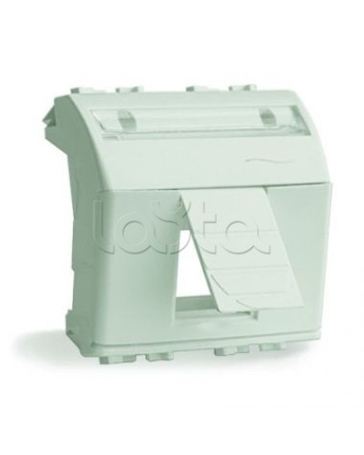 Адаптер для информационных разъемов R&M, белый, 2 мод. DKC 76612B в Прокопьевске Аксессуары для стоек и шкафов Pintop.ru