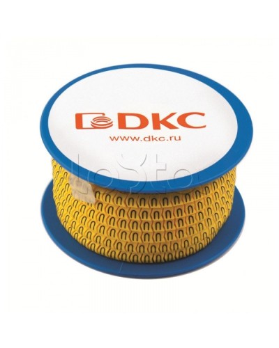 Колечко маркировочное 4, 2.5-4мм. черное на желтом DKC AZO304BY в Прокопьевске Аксессуары для кабель-канала Pintop.ru