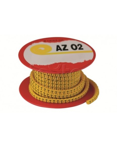 Колечко маркировочное P, 2.5-4мм. черное на желтом DKC AZO3PPBY в Прокопьевске Аксессуары для кабель-канала Pintop.ru