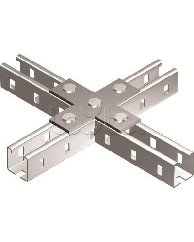 Пластина соединительная Х-обр., горячеоцинкованная DKC BMD1041HDZ в Прокопьевске Аксессуары для лотков Pintop.ru