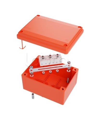 Коробка пластиковая FS с гладкими стенками и клеммниками DKC IP56 100х100х50мм FSB10404 в Прокопьевске Распределительные коробки Pintop.ru