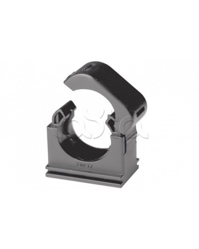 Держатель с крышкой DN 12 мм, полиамид, цвет чёрный DKC (PASW12N) в Прокопьевске Держатели, клипсы, скобы Pintop.ru
