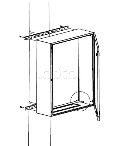 Комплект крепления шкафов DKC R5FB800 в Прокопьевске Полки для шкафов и стоек Pintop.ru