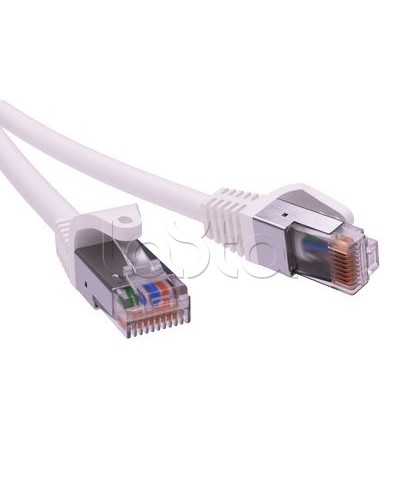 Патч-корд экранированный CAT6 F/UTP 4х2, LSZH, белый, 10м DKC RN6FU4500WH в Прокопьевске Патчкорды (медные) Pintop.ru