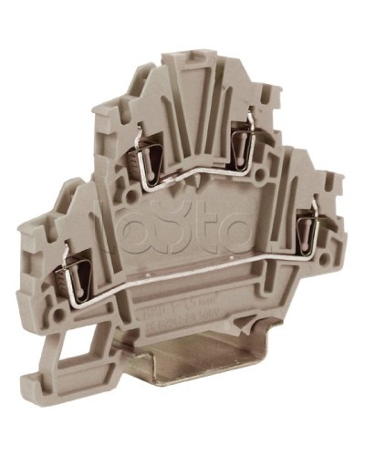 Зажим, серый, 1,5 кв.мм DKC ZHD200GR-RET в Прокопьевске Держатели, клипсы, скобы Pintop.ru