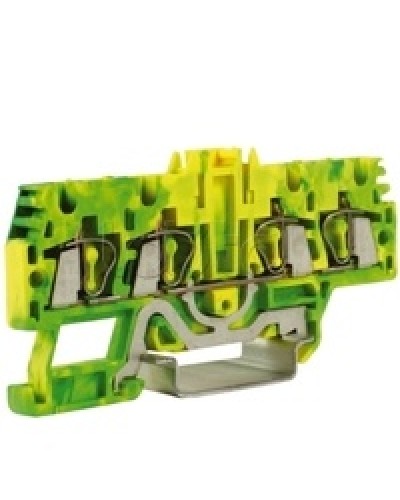 Зажим для заземления, 2 ввод/2 вывода, 2,5 кв.ммжелто-зеленый DKC ZHT520-RET в Прокопьевске Держатели, клипсы, скобы Pintop.ru