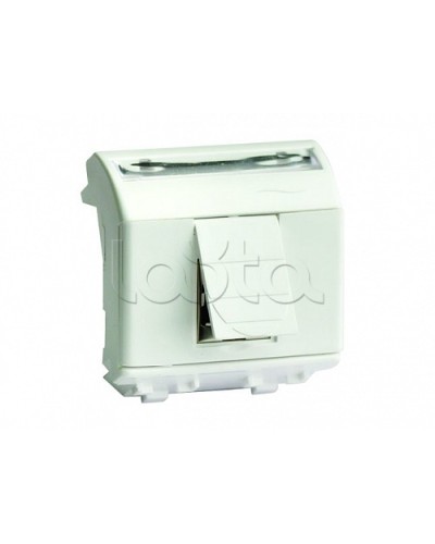 Ком.роз. RJ45 кат.5e экран., 8P8C, Brava, белая, 2мод DKC 76450B в Прокопьевске Аксессуары для стоек и шкафов Pintop.ru