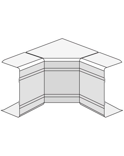 Угол внутренний изменяемый (70-120°) NIAV 25x30 мм DKC 01721 в Прокопьевске Аксессуары для кабель-канала Pintop.ru