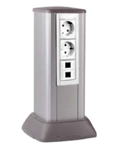 Миниколонна алюминиевая, 0.35м, цвет чёрный DKC 19533 в Прокопьевске Коммутационные изделия Pintop.ru