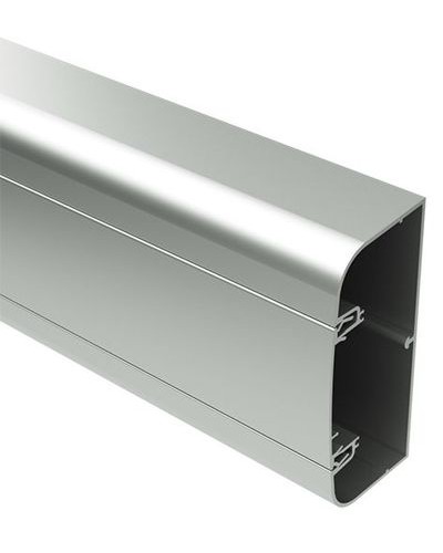 Кабель-канал алюминевый 90х50 мм (с 1 крышкой), цвет белый DKC 19599 в Прокопьевске Кабель-канал Pintop.ru