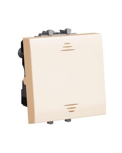 Выключатель Ванильная дымка, Avanti, 16A, 2 мод. DKC 4405102 в Прокопьевске Аксессуары для стоек и шкафов Pintop.ru