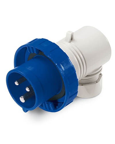 Вилка кабельная угловая IP67 16А 2P+E 230В DKC DIS2261633 в Прокопьевске Аксессуары для стоек и шкафов Pintop.ru