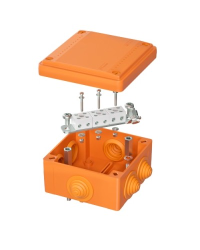 Коробка пластиковая FS с кабельными вводами и клеммниками, IP55,100х100х50мм, 6р, 4мм.квDKC (FSB11604) в Прокопьевске Распределительные коробки Pintop.ru