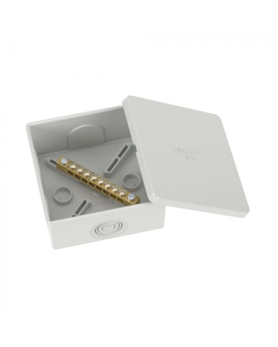 Коробка уравнивания потенциалов, 8 зажимов, 6 вводов д.20мм, 80х80х40мм, IP44 DKC (NE3108) в Прокопьевске Распределительные коробки Pintop.ru