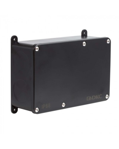 Коробка индустриальная 203х128х69 мм, IP68 с гладкими стенками, черная DKC P68M4017 в Прокопьевске Распределительные коробки Pintop.ru