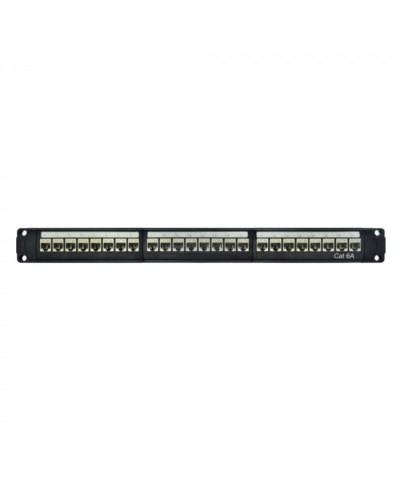 Патч-панель модульная 19, 1U, CAT6A, 24 порта RJ45, экранированная DKC RN6APPF24 в Прокопьевске Патч панель Pintop.ru