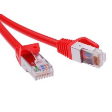 Патч-корд экранированный CAT6 F/UTP 4х2, LSZH, красный, 1м DKC RN6FU4510RD