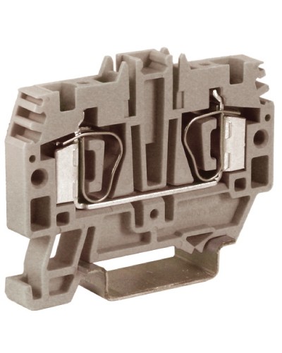 Зажим 4 кв.мм серый DKC ZHM250GR в Прокопьевске Держатели, клипсы, скобы Pintop.ru