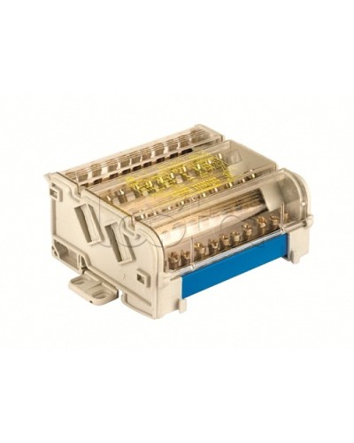 Блок распределительный на DIN рейку 4р 160А, 8х7мм 2х9мм 1х12мм DKC BD160134 в Прокопьевске Аксессуары для стоек и шкафов Pintop.ru