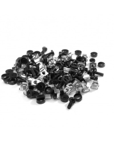 Комплект крепежа М6, винт, пластиковая шайба, гайка, 50 шт Datarex DR-464500 в Прокопьевске Полки для шкафов и стоек Pintop.ru