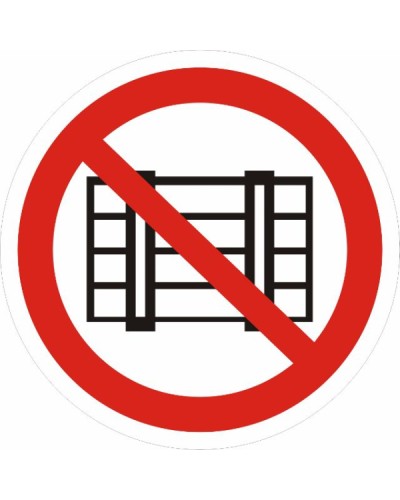 Знак P 12 Запрещается загромождать проходы и (или) складировать 200х200,пленка самоклеящаяся EKF (an-p-12) в Прокопьевске Дополнительное оборудование для ОПС Pintop.ru