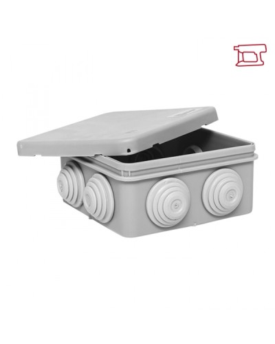 Коробка распред. КМР-030-031 с крышкой наружная (85х85х40) 8 мемб. вводов IP55 EKF (plc-kmr-030-031-r) в Прокопьевске Распределительные коробки Pintop.ru