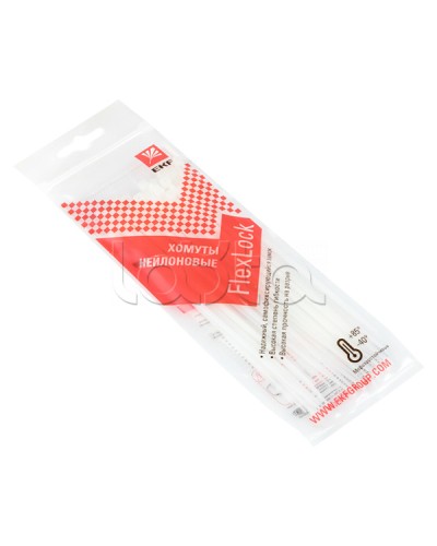 Хомут P6.6 стандартный (б), 2.5x160 (100шт) FlexLock PROxima EKF (plc-fl-ctsw-2.5x160) в Прокопьевске Стяжки-хомуты Pintop.ru