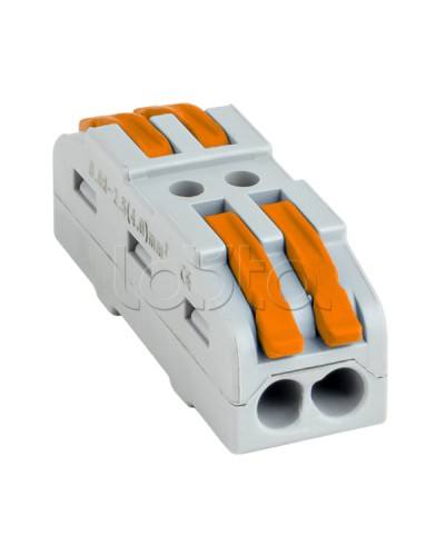 Строительно-монтажная клемма СМК 222-422 проходная 2 полюса 0,08-4мм2 (25шт.) EKF PROxima (plc-smk-422) в Прокопьевске Клеммные колодки Pintop.ru