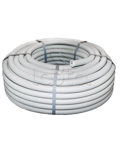 Труба гофр. ПВХ с протяжкой d50 мм (20 м) серая EKF-Plast (tg-z-50) в Прокопьевске Труба гофрированная Pintop.ru