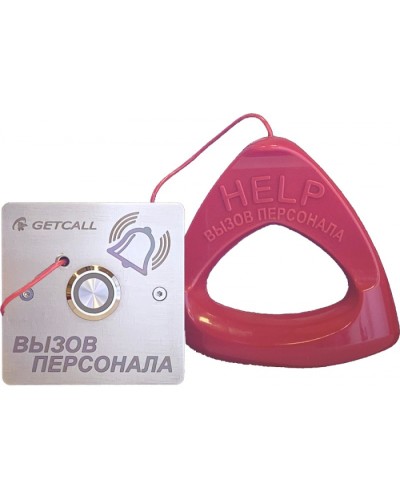 Проводная влагозащищенная кнопка со шнуром Getcall GC-0423B1 в Прокопьевске Дополнительное оборудование для СКУД Pintop.ru