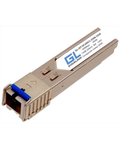 Модуль SFP Gigalink GL-OT-SF14SC1-1550-1310-I в Прокопьевске Модули SFP/XFP/GBIC Pintop.ru
