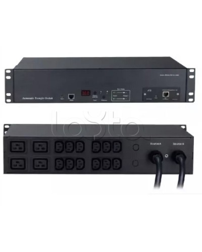 Блок распределения питания Hyperline ATS-R-228H1622-Intelligent в Прокопьевске Блоки розеток Pintop.ru