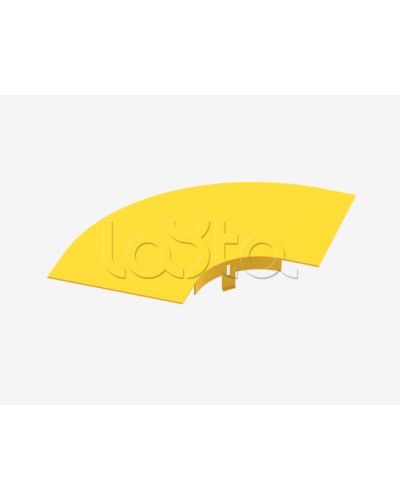 Крышка на горизонтальный изгиб на 90° Hyperline FBTR-120-ELB90CVR в Прокопьевске Аксессуары для лотков Pintop.ru