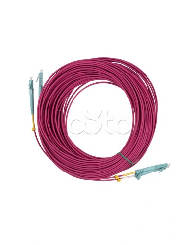 Патч-корд MM 50/125(OM4), LC-LC, duplex, 10G/40G, LSZH, 25 м Hyperline FC-D2-504-LC/PR-LC/PR-H-25M-LSZH-MG в Прокопьевске Патч-корды оптические Pintop.ru