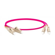 Патч-корд волоконно-оптический Hyperline FC-D2-504-LC/PR-ST/PR-H-1M-LSZH-MG