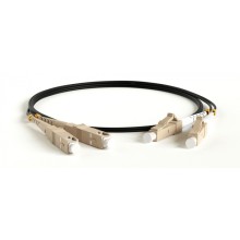 Патч-корд волоконно-оптический Hyperline FC-D2-50-SC/PR-SC/PR-H-25M-LSZH-BK