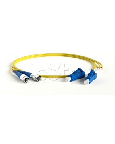 Патч-корд волоконно-оптический Hyperline FC-D2-9-FC/UR-LC/UR-H-3M-LSZH-YL в Прокопьевске Патч-корды оптические Pintop.ru