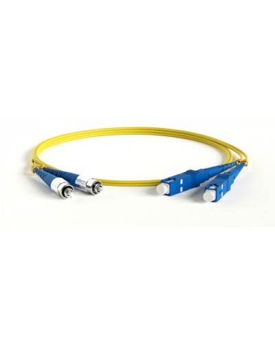 Патч-корд волоконно-оптический Hyperline FC-D2-9-SC/UR-ST/UR-H-30M-LSZH-YL в Прокопьевске Патч-корды оптические Pintop.ru