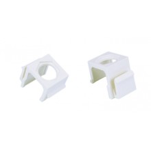 Вставка формата Keystone Jack для коаксиальных разъемов, ROHS, белая Hyperline (KJ1-COAX-WH)