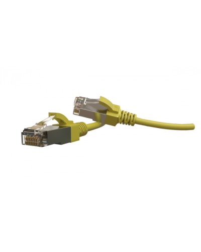 Патч-корд S/FTP Hyperline (PC-LPT-SFTP-RJ45-RJ45-C6-5M-LSZH-YL) в Прокопьевске Патчкорды (медные) Pintop.ru
