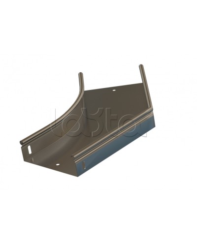 Угол 45° горизонтальный плавный Hyperline RST-AHS45-300-80-0,8-R100-SZ в Прокопьевске Аксессуары для лотков Pintop.ru