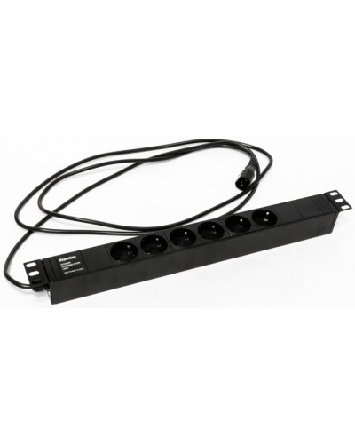 Блок розеток Hyperline SHE19-6SH-2.5IEC в Прокопьевске Блоки розеток Pintop.ru